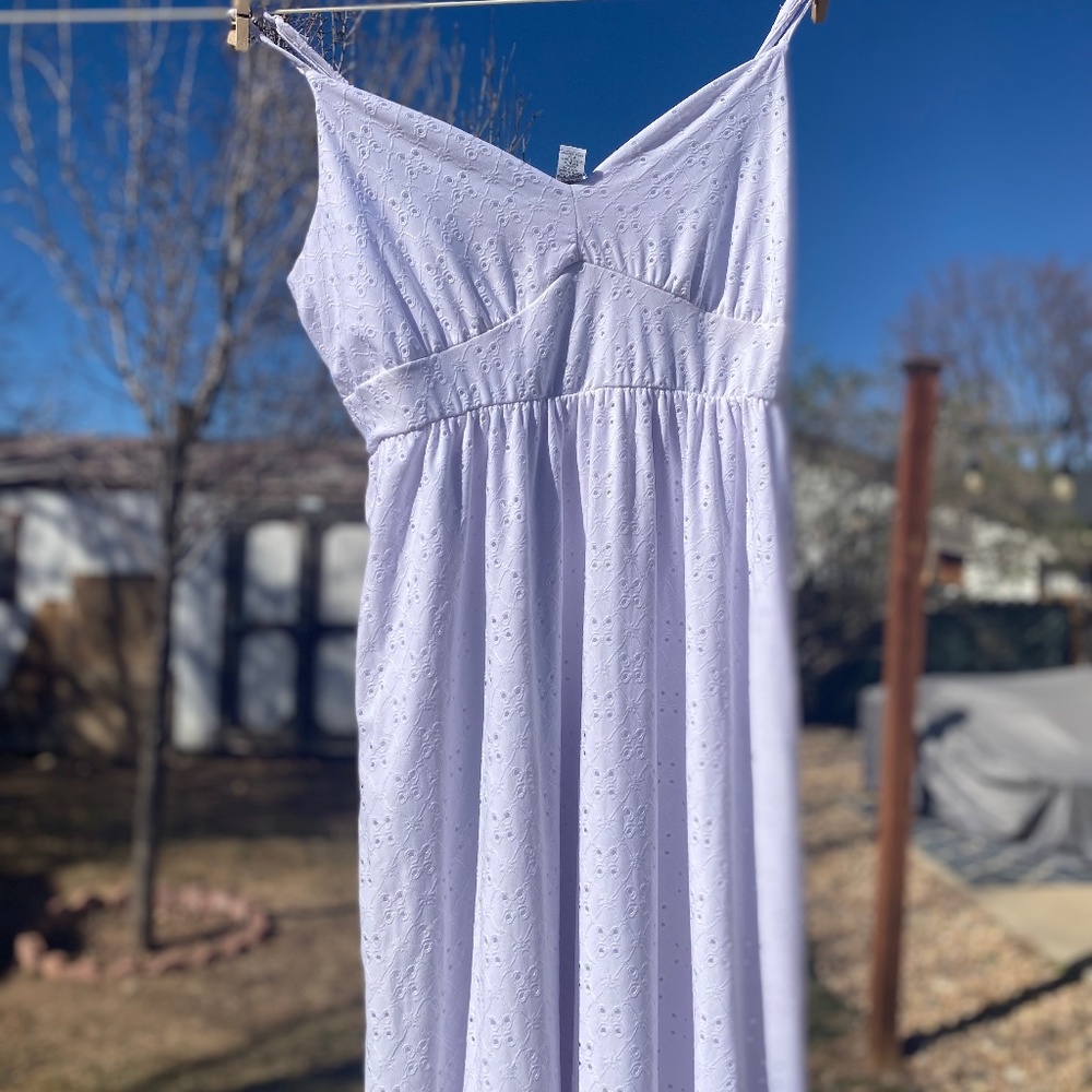 Rue+ 3X white maxi dress